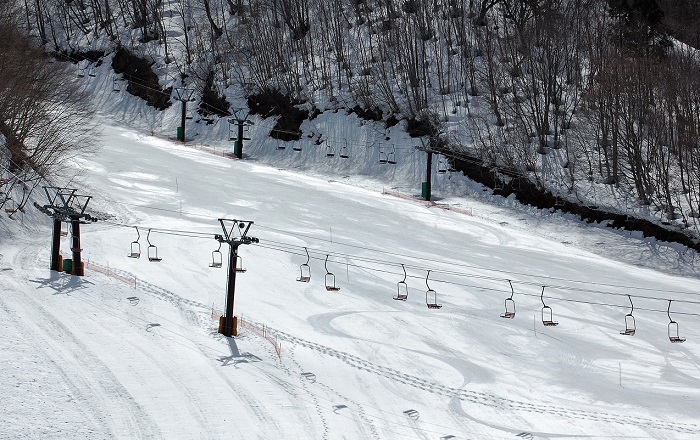４月１日(日）の大会で、今シーズンの営業が終了する尾瀬檜枝岐温泉スキー場。