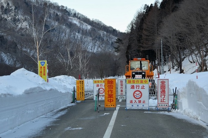 明けても暮れても除雪作業に追われていた日々が続き、春が果てしなく遠く感じられる日々の中、尾瀬方面に向けては、いつの間にか国道３５２号線の待望の除雪作業が開始されておりました（２０２２年４月２日）。