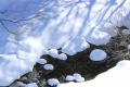 ２４時間積雪量日本一という猛烈な防風雪の後の檜枝岐川渓谷では白銀の雪景色と、清らかなせせらぎが見られました（２０２４年１月２９日）。